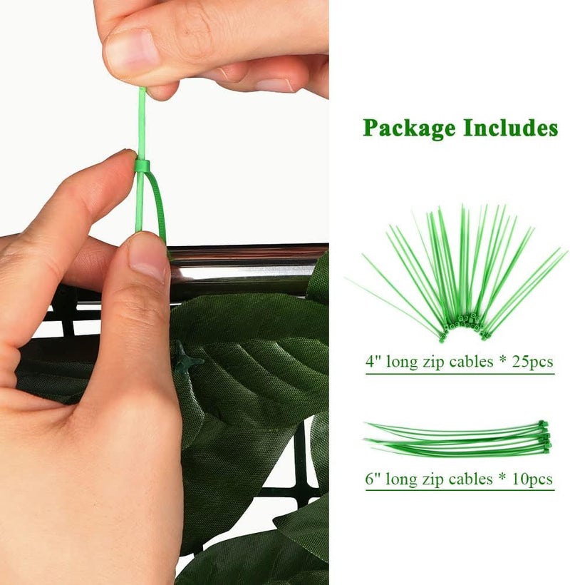 iCover 2PK 39 * 118in Artificial Ivy Privacy Fence Screen Cover, Highly Dense Leaves Wtih Strengthened Joint Prevent Leave Falling Off, Faux Hedge Panels Greenery Vines, Decorative Fences - Image 5